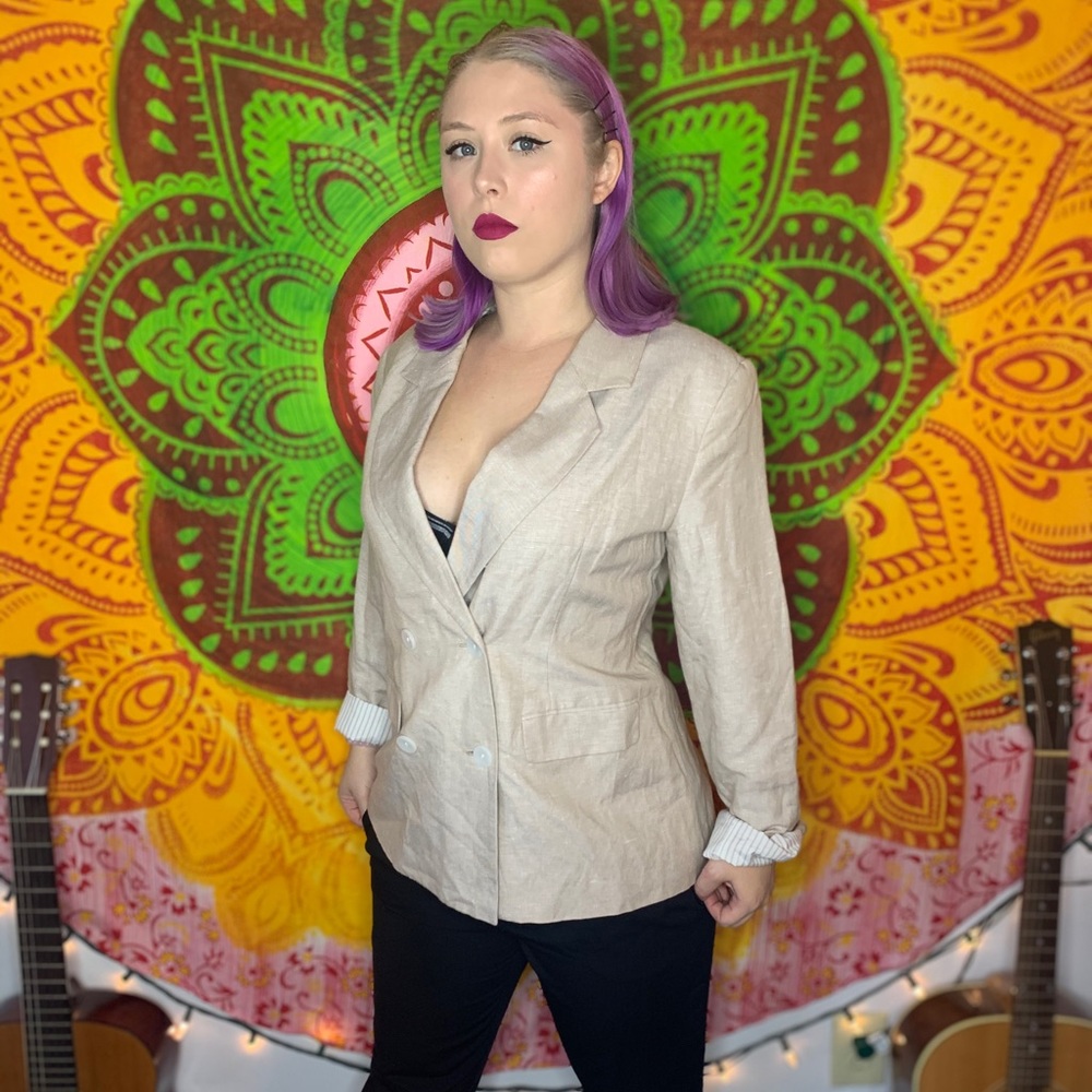 Cream blazer